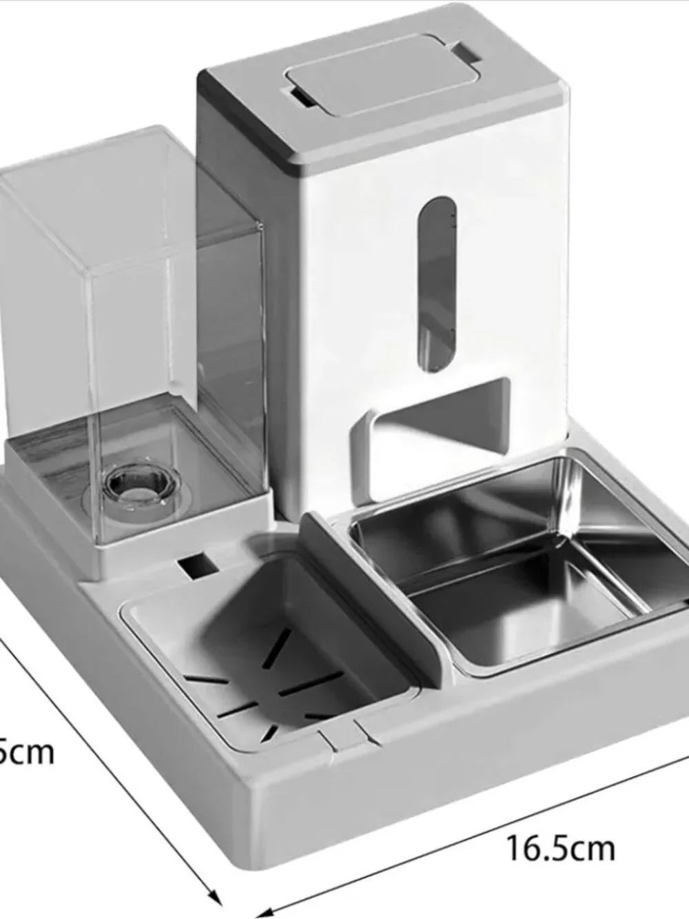 2 in 1 Cat Bowl and Water Feeder Large Capacity for Rabbits Puppy Medium Pet